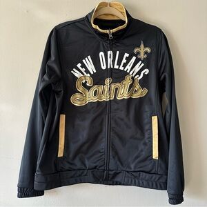 New Orleans Saints NFL Black and Gold Woman’s Jacket Size: Large
